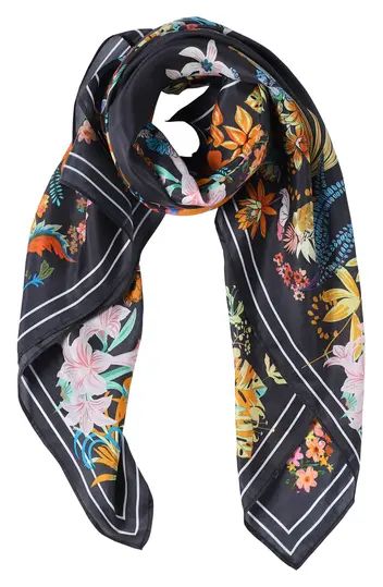 Floral Print Silk Scarf | Nordstrom Rack