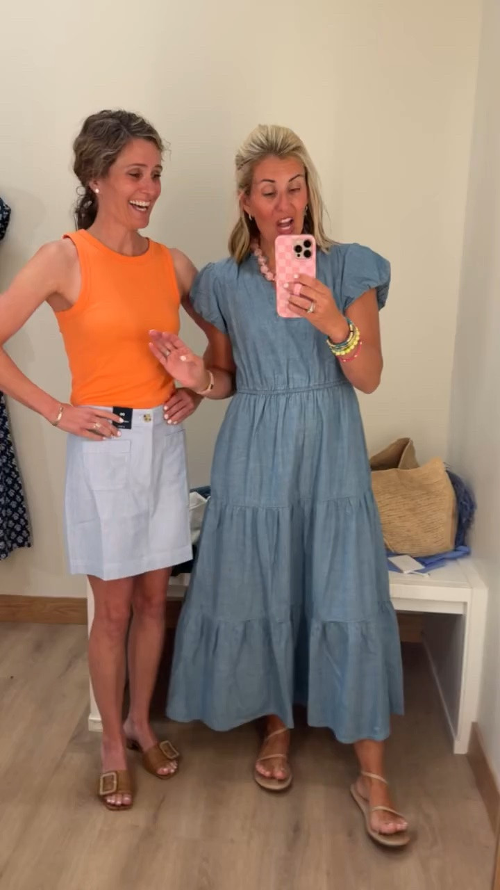 My dress & Lolly’s skirt now 50% off!! 
Cuteness overload at J.Crew Factory!! 
Tank - medium (need small) 
Skirt - 00
Dress - 2 
Sandals - 8 tts 

*code Catherine20 at Allie + Bess
*code mixandmatchmadness at Loopy

#LTKmomlife #LTKdayinmylife #LTKOver40