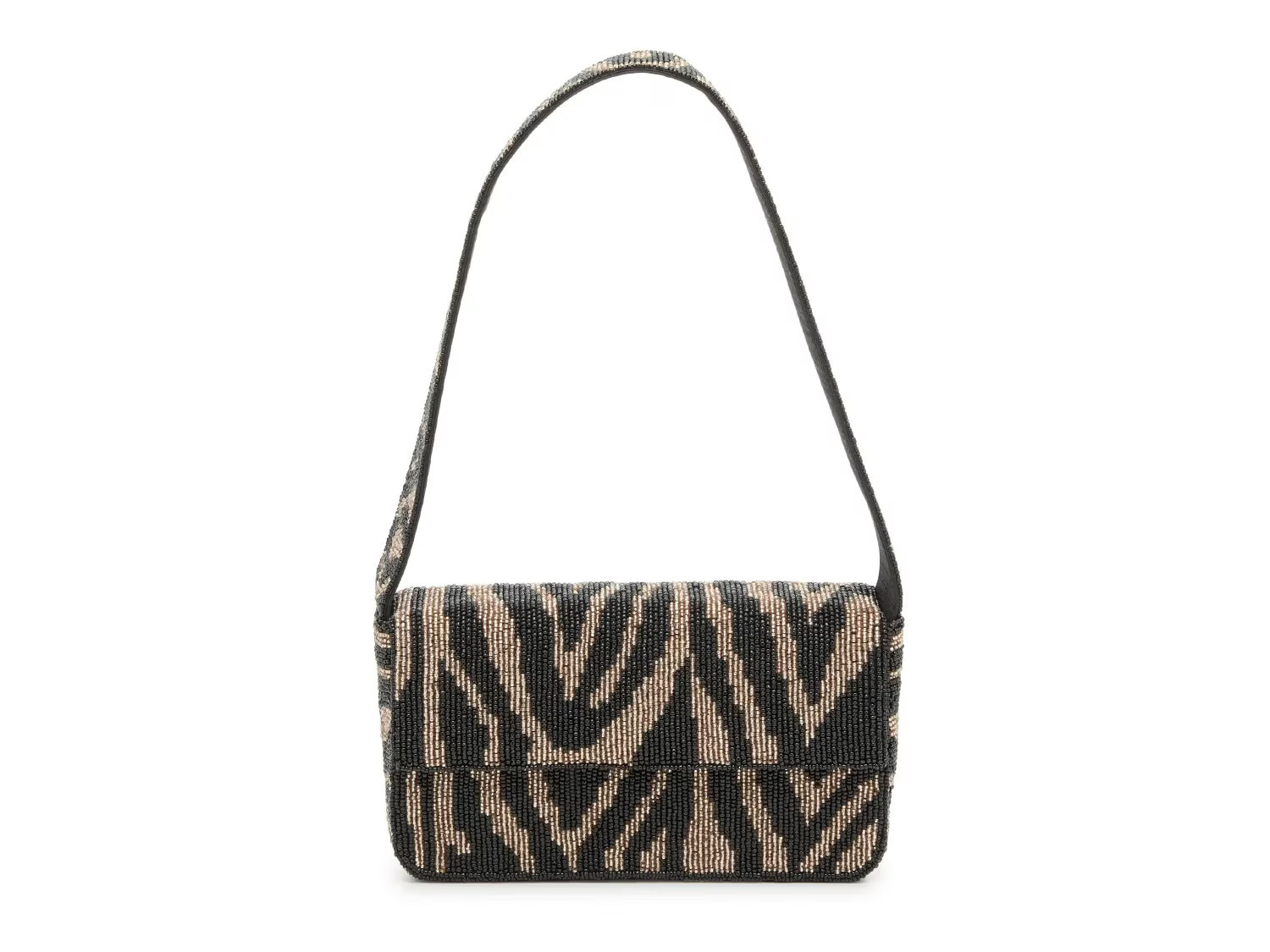 Kelly & Katie Zebra Beaded Shoulder Bag | Women's | Bronze/Black Zebra Print | Size Not Applicable | Handbags | DSW