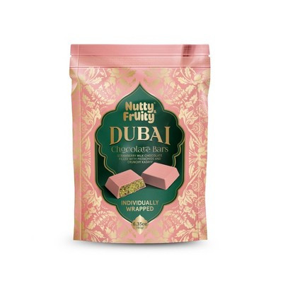 Nutty and Fruity Dubai Strawberry Chocolate Bars Valentine's Candies - 6.35oz/7ct | Target