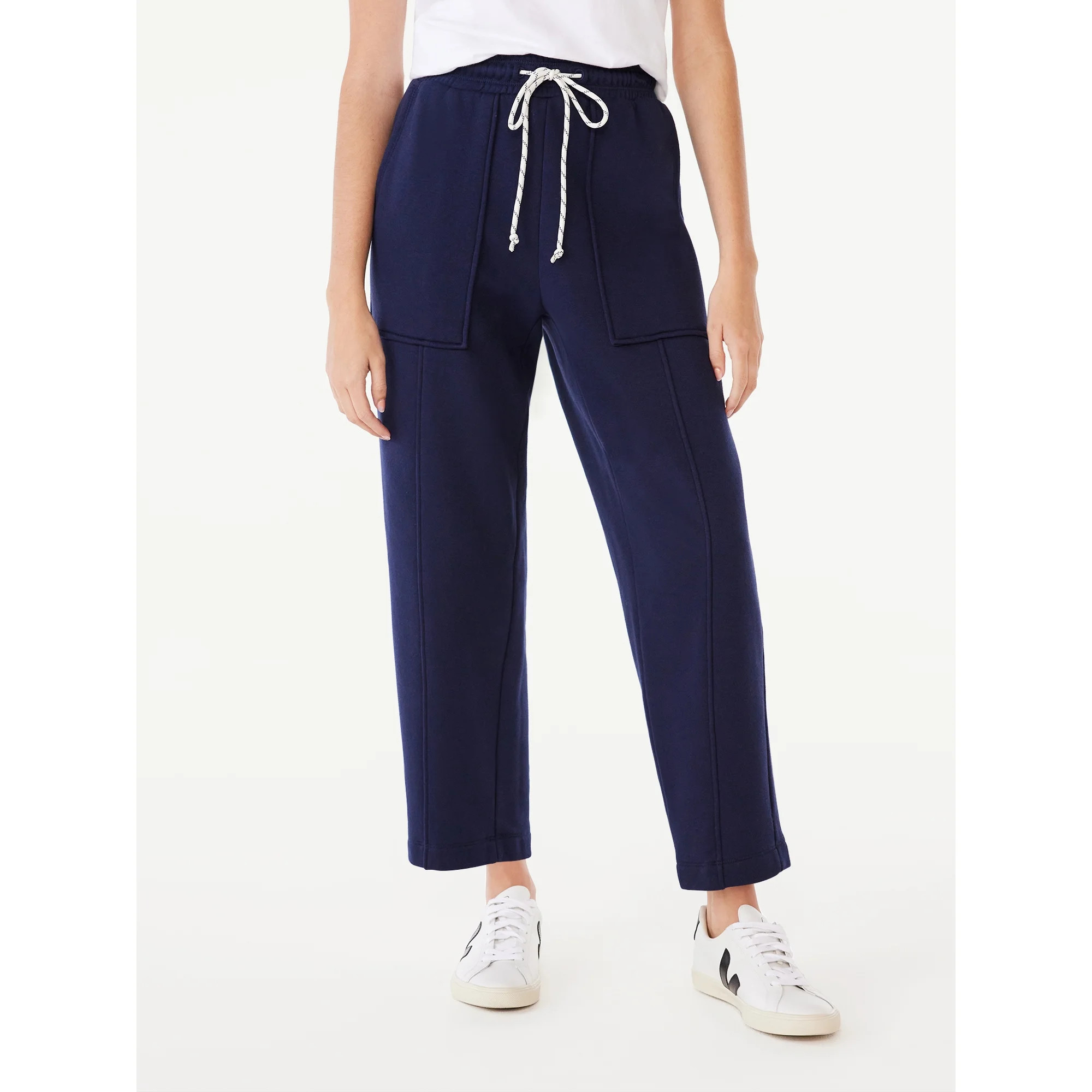 Free Assembly Women's Patch Pocket Sweatpants, 25” Inseam, Sizes XS-XXXL | Walmart (US)