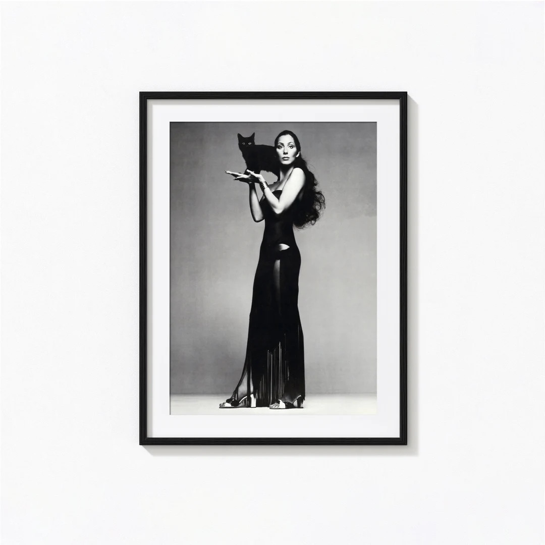 Cher Print, Cher Music Black and White Wall Art, Vintage Print, Photography Prints, Museum Qualit... | Etsy (US)