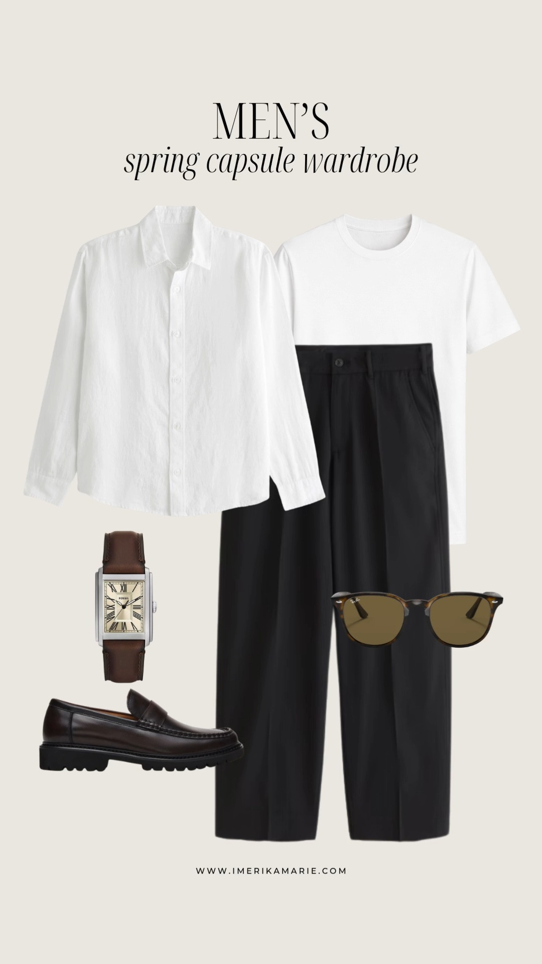 Men's Spring Outfit

men's linen shirt, white t-shirt, trousers, watch, belt, and loafers. 

 

#LTKootd #LTKSeasonal #LTKMens