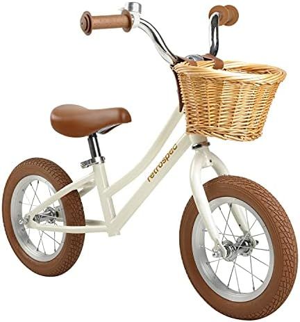 Retrospec Baby Beaumont Kids' Balance Bike for Toddlers, No Pedals, Air Filled Tires | Amazon (US)