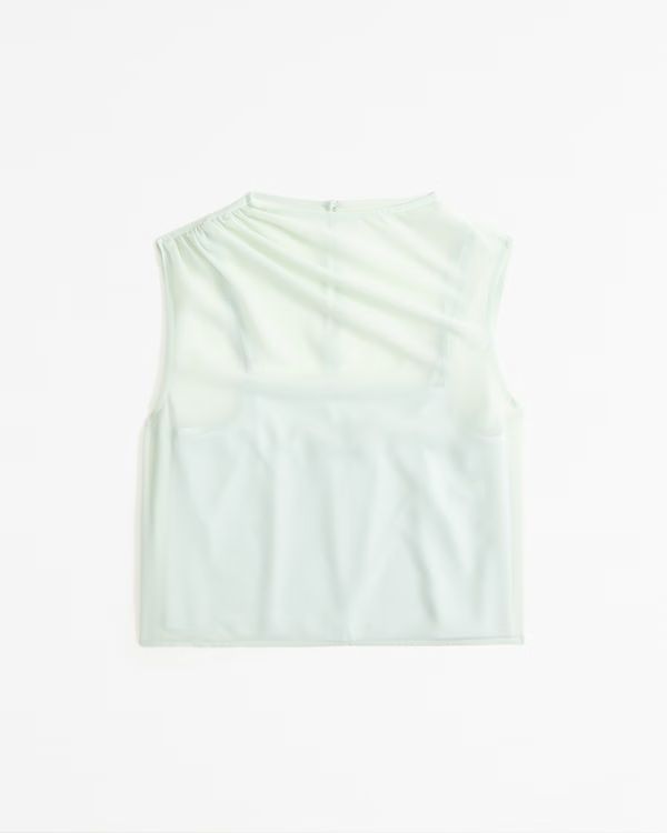 Women's Sheer High-Neck Set Top | Women's Tops | Abercrombie.com | Abercrombie & Fitch (US)