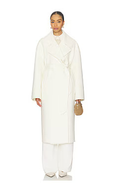 L'Academie By Marianna Kye Wool Coat in Ivory from Revolve.com | Revolve Clothing (Global)