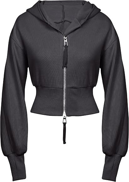 Flygo Womens Zip Up Hoodies Cropped Sweatshirts Long Sleeve Fall Fashion Hooded Y2K Jacket 2023 T... | Amazon (US)