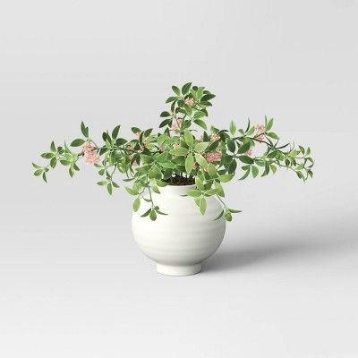 Artificial Berries and Leaves in Pot - Threshold&#8482; | Target