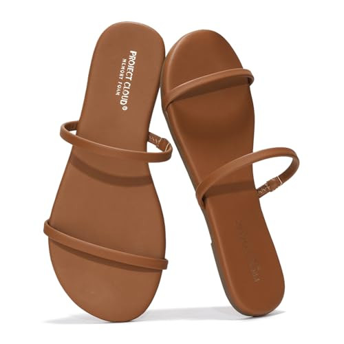 Project Cloud Summer Sandals for Women 2026 - Memory Foam Insole and Eco-Crafted Leather Beach Fl... | Amazon (US)