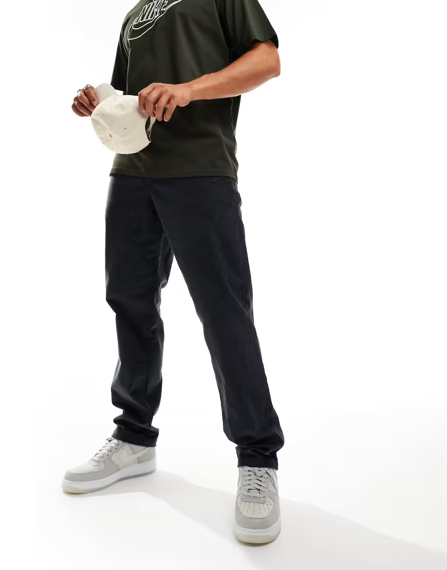 Nike Club corduroy chino pants in black | ASOS (Global)