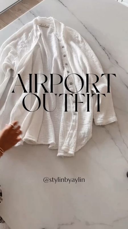 Airport outfit, travel outfit, casual style #StylinbyAylin 

#LTKSeasonal #LTKtravel #LTKstyletip