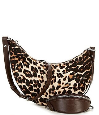 kate spade new york Duo Haircalf Leather Zip Convertible Crossbody Bag - Leopard Multi | Dillard's