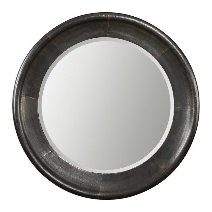 Global Direct 30.5-in L x 30.5-in W Round Lightly Oxidized, Dark Bronze, Copper Sheeting Framed W... | Lowe's