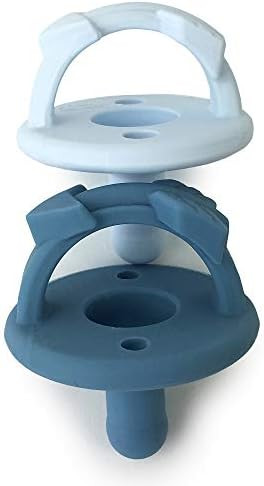 Itzy Ritzy Sweetie Soother Pacifier Set of 2- Silicone Newborn Pacifiers with Collapsible Handle ... | Amazon (US)