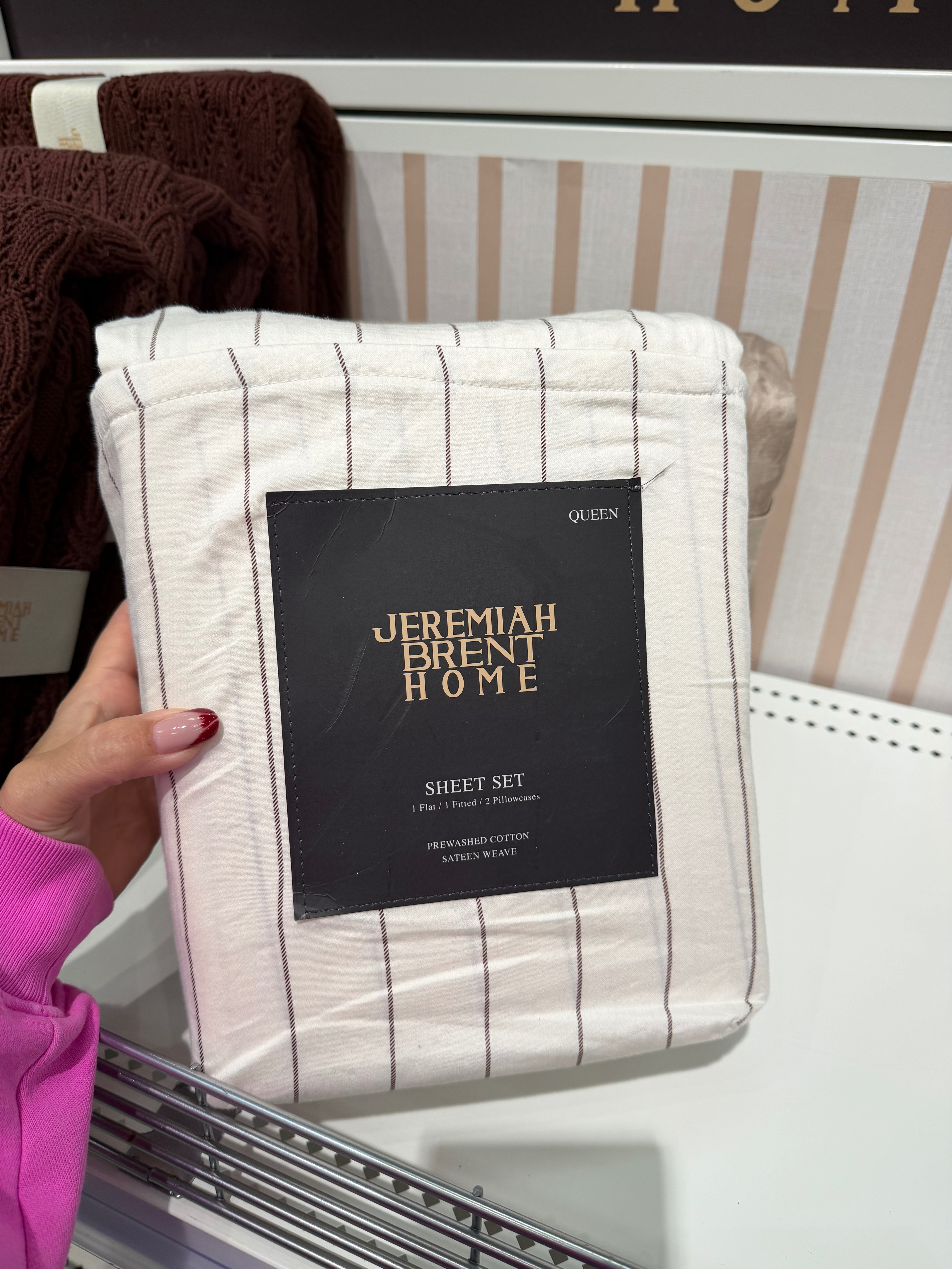 Jeremiah Brent Home for Target bedding! Loving how luxurious and affordable this new bedding is! These pinstripe sheets have my heart. 

 #LTKHome