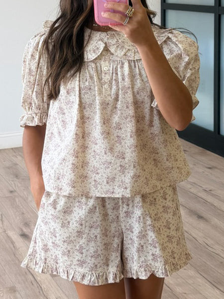 Tea Rose Ruffle Trim Shorts | Shop Talulah