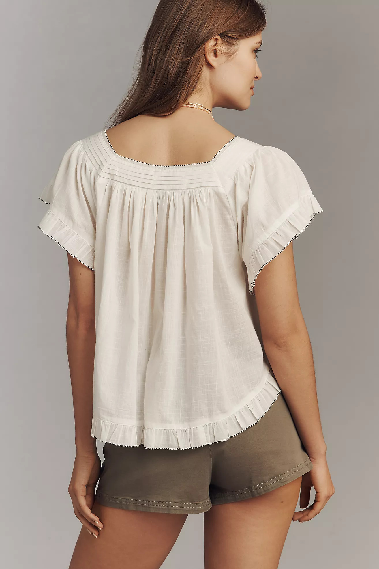 By Anthropologie In Bloom Lacy Popover Top | Anthropologie (US)