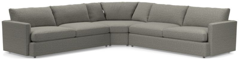 Lounge 3-Piece L-Shaped Sectional Sofa + Reviews | Crate & Barrel | Crate & Barrel