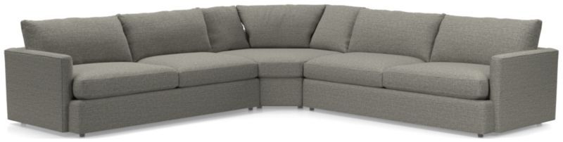 Lounge 3-Piece L-Shaped Sectional | Crate & Barrel | Crate & Barrel