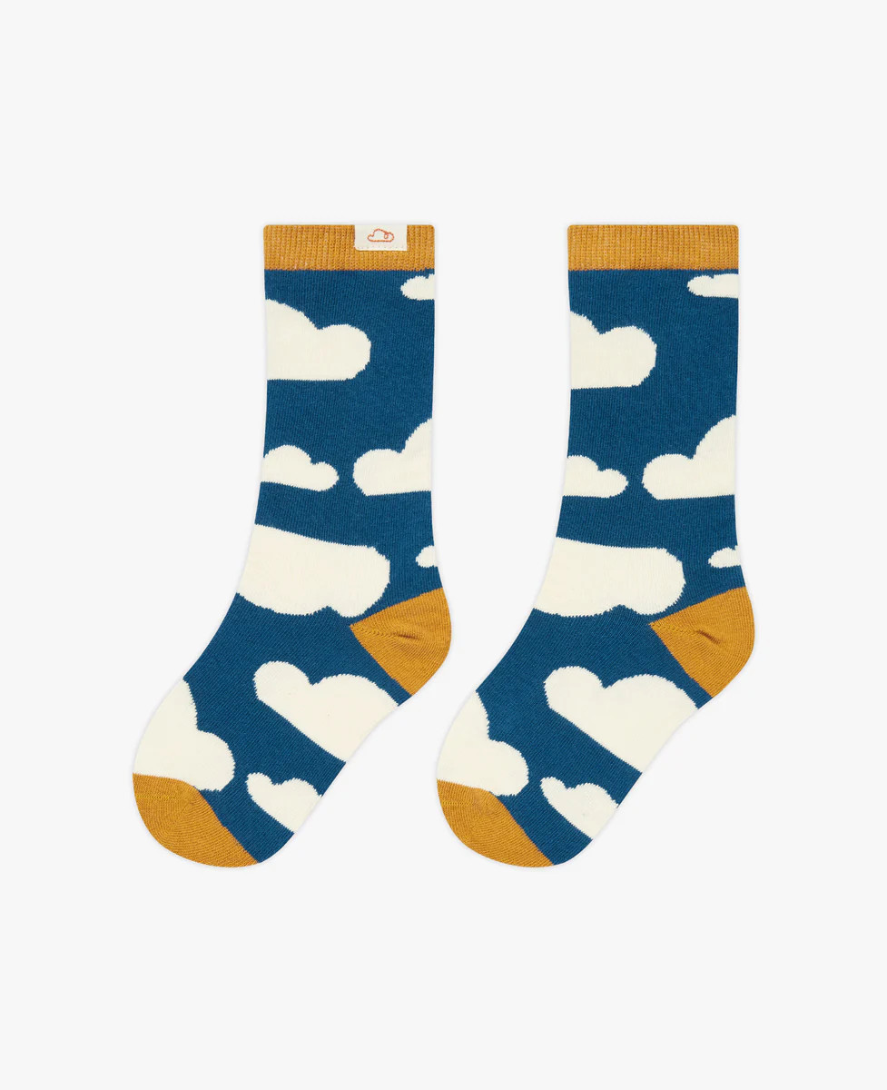 Daydreamer Cloud Socks - Blue Sandy Clouds | Petite Revery