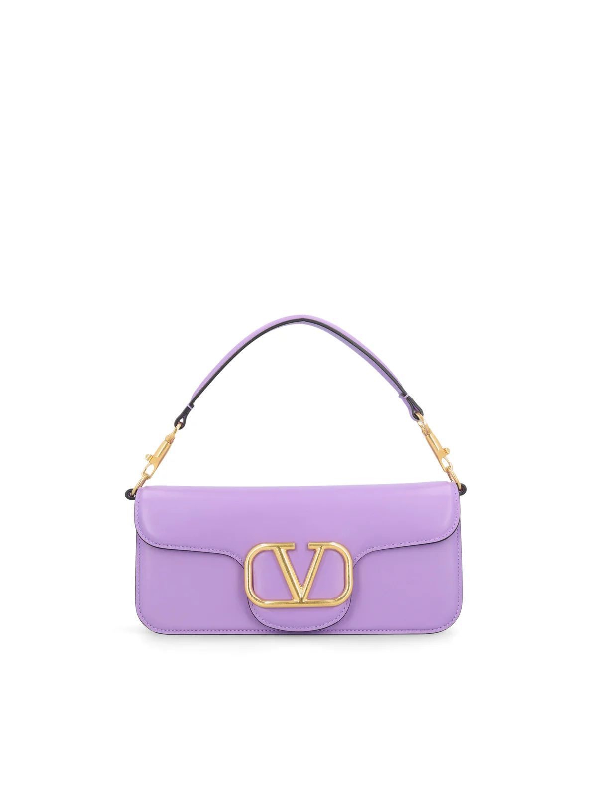 Valentino VLogo Plaque Foldover Top Clutch Bag | Cettire Global
