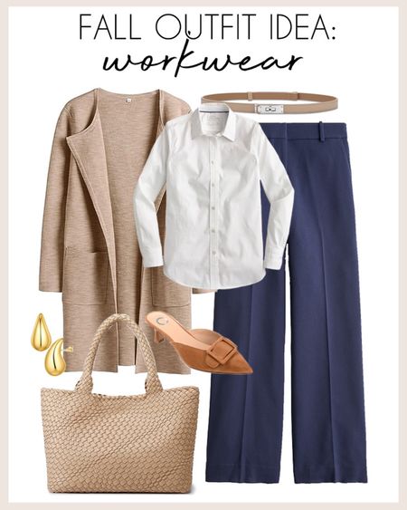 Love this chic fall workwear outfit idea! 

#fallworkwear #fallfashion #chicfalloutfit

Fall workwear outfit. Chic fall work outfit. Classic fall outfit. Amazon fashion. Amazon longline cardigan. Work trousers. Woven tote bag. Kitten heels. Work heels. Affordable chic outfit idea  

Follow my shop @topknotlatina on the @shop.LTK app to shop this post and get my exclusive app-only content!

#liketkit #LTKstyletip #LTKSeasonal #LTKworkwear
@shop.ltk

#LTKCon #LTKxAFeurope #LTKtravel