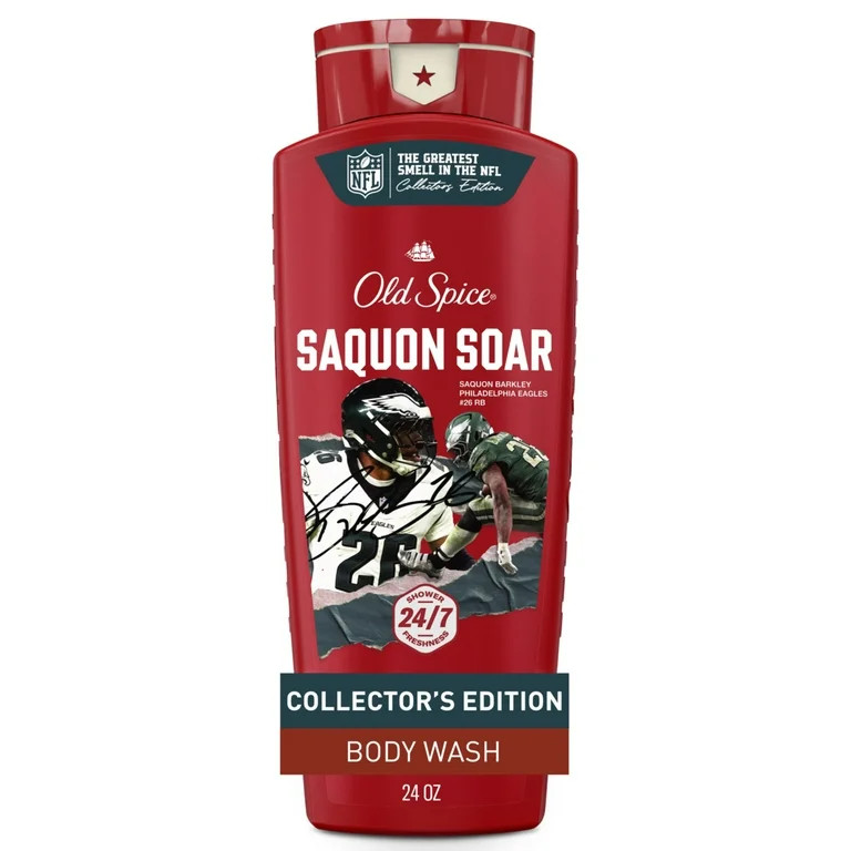 Old Spice Body Wash for Men, NFL Collection, Saquon Barkley Soar, Santal + Speed, 24oz | Walmart (US)