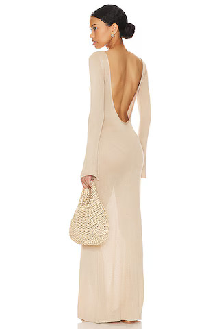 Flook The Label Nyala Maxi Dress in Gold Metallic from Revolve.com | Revolve Clothing (Global)
