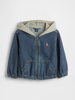Baby & Toddler Denim Stripe Hoodie Jacket | Gap (US)
