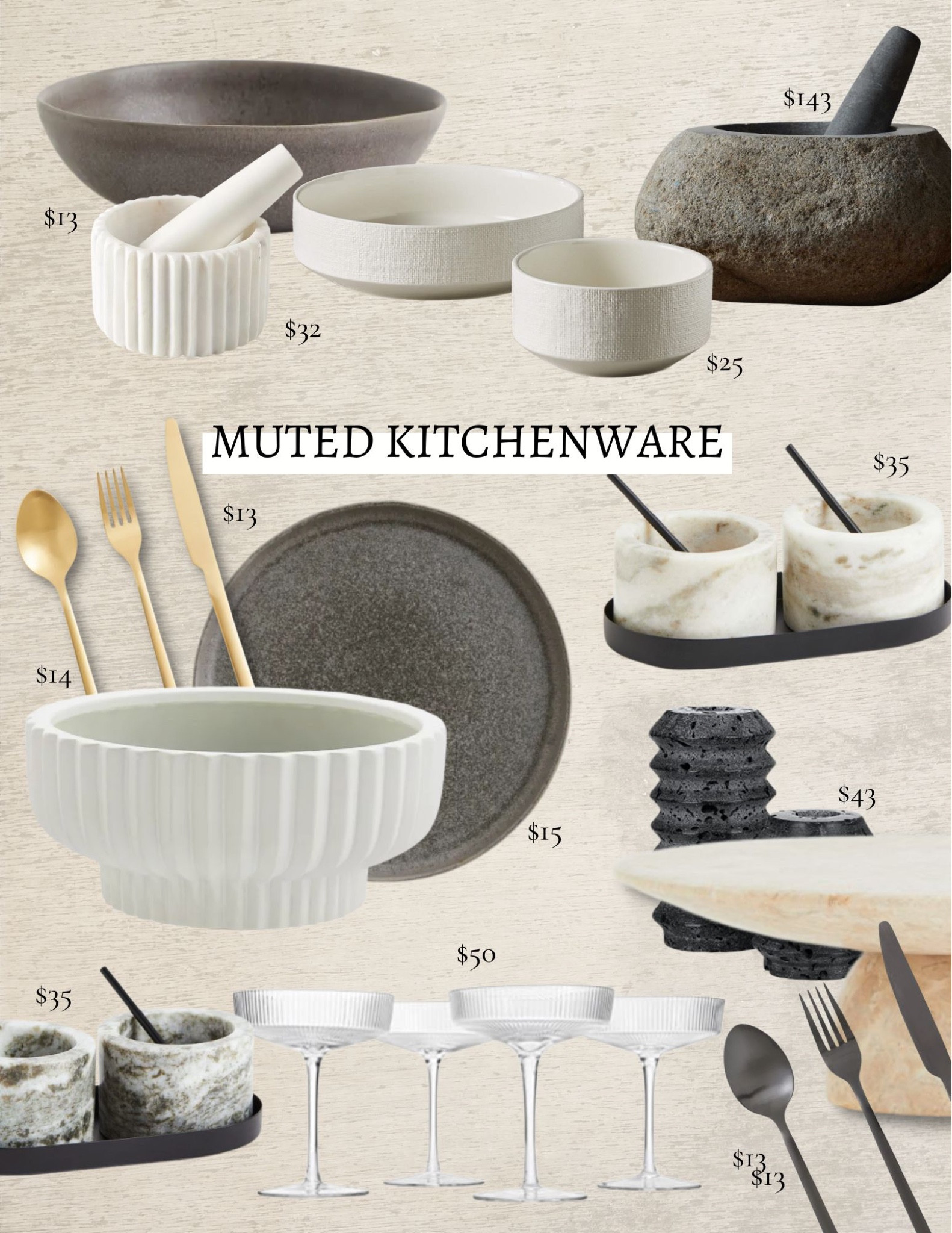 Muted kitchenware | muted kitchen decor | neutral interior design | rh dupes | arhaus dupe | neutral kitchen | tan interior | marble kitchen decor | organic interior | organic decor | neutral home | cb2 dupe 

#LTKstyletip #LTKhome #LTKunder100