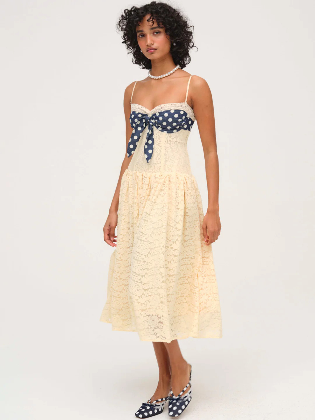 Lucy Lace Midi Dress | For Love & Lemons