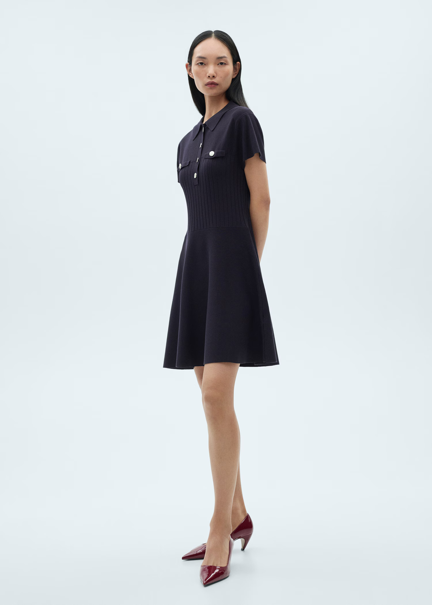 Button knit dress - Women | MANGO USA | Mango (US/MX/AU)
