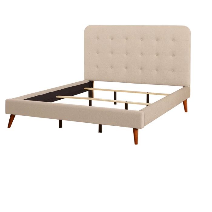 Garbo Mid Century Upholstered Queen Bed - Buylateral | Target