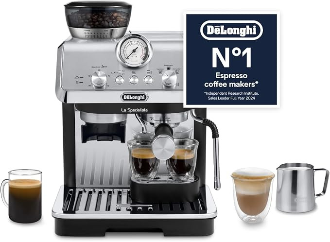 De'Longhi La Specialista Metal Barista Pump Espresso Machine, Bean to Cup Coffee and Cappuccino M... | Amazon (UK)
