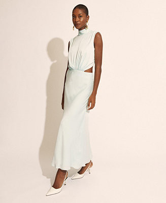 Women's Delphine High-Neck Cut-Out Maxi Dress | Macy's
