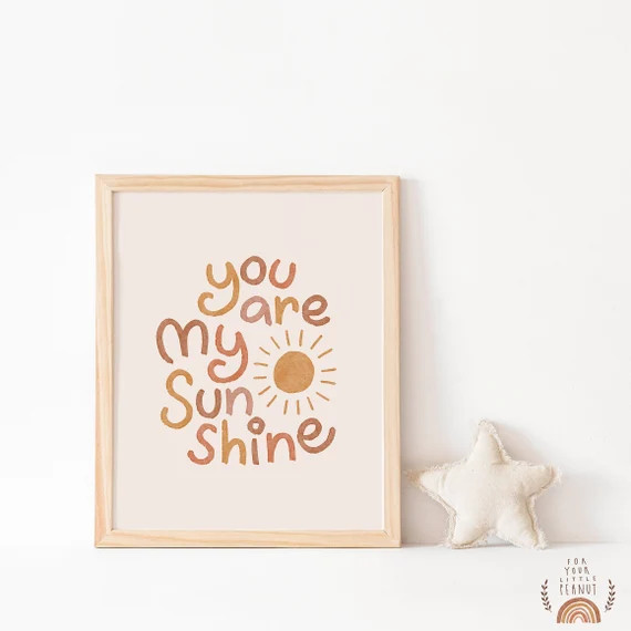 Nursery Quotes Printable Wall Art Nursery Decor Playroom Wall | Etsy | Etsy (US)