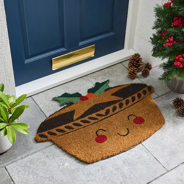 Mince Pie Coir Outdoor Doormat | Dunelm (migrated)