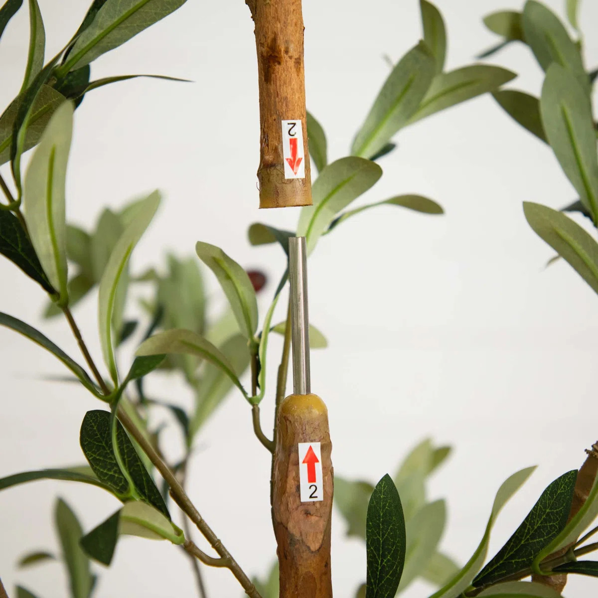 7ft. Artificial Olive Tree with Natural Trunk | Wayfair North America