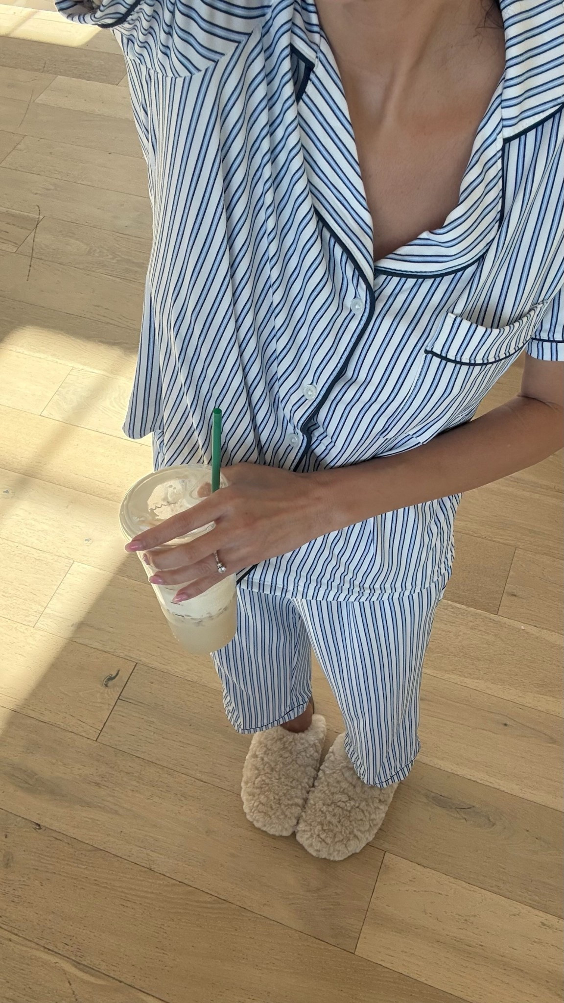 Striped blue pajamas set from @walmart @walmartfashion so soft and comfy! 

#LTKSeasonal #LTKmomlife #LTKmorningroutine