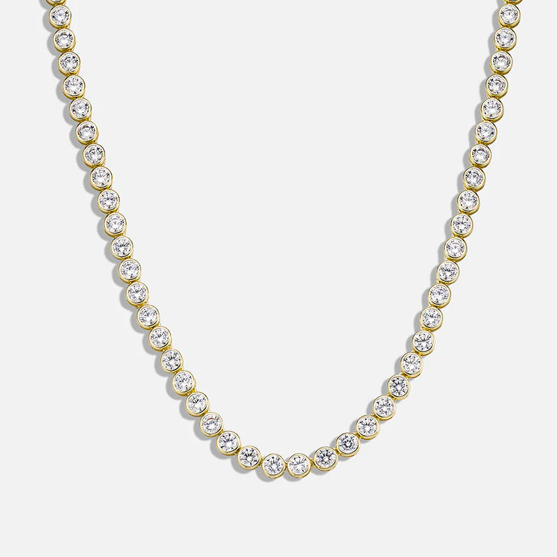 Round Cut Tennis Necklace | Victoria Emerson