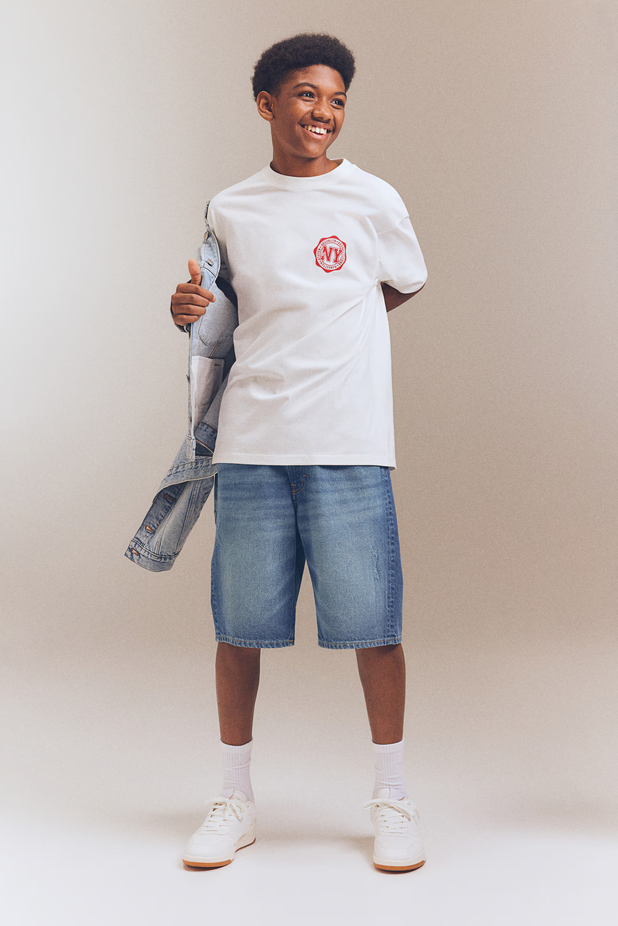 Loose Fit Denim Shorts | H&M (US + CA)