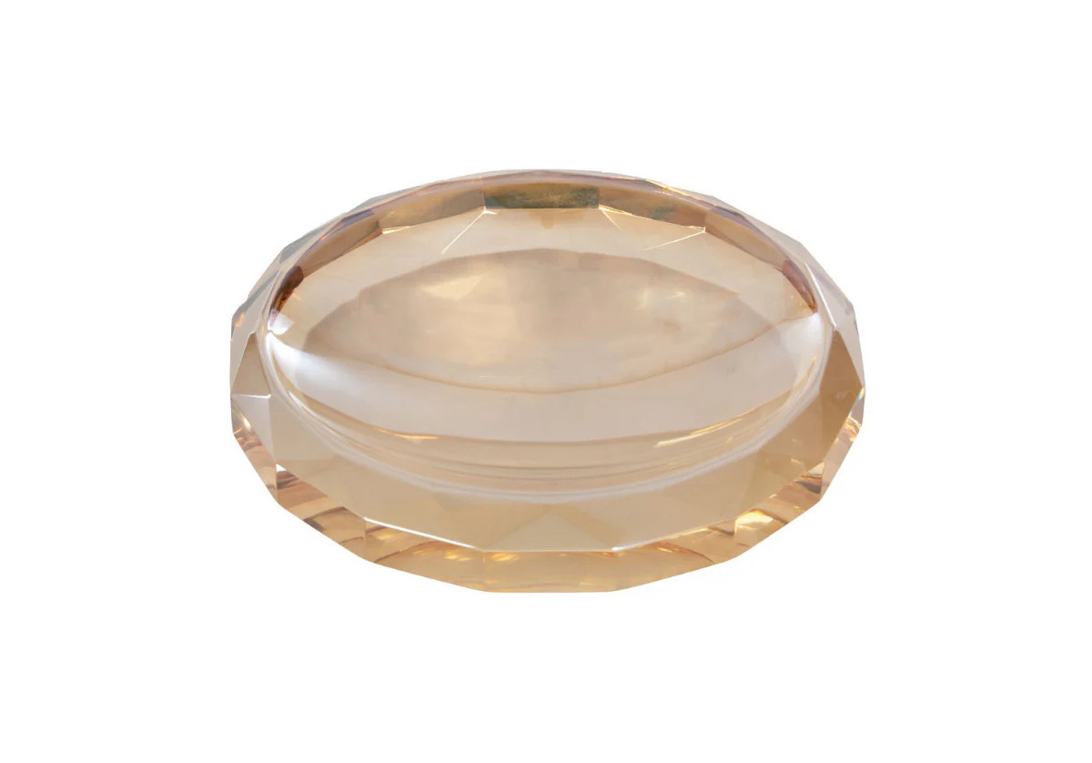 AMBER CRYSTAL DISH | Alice Lane Home Collection
