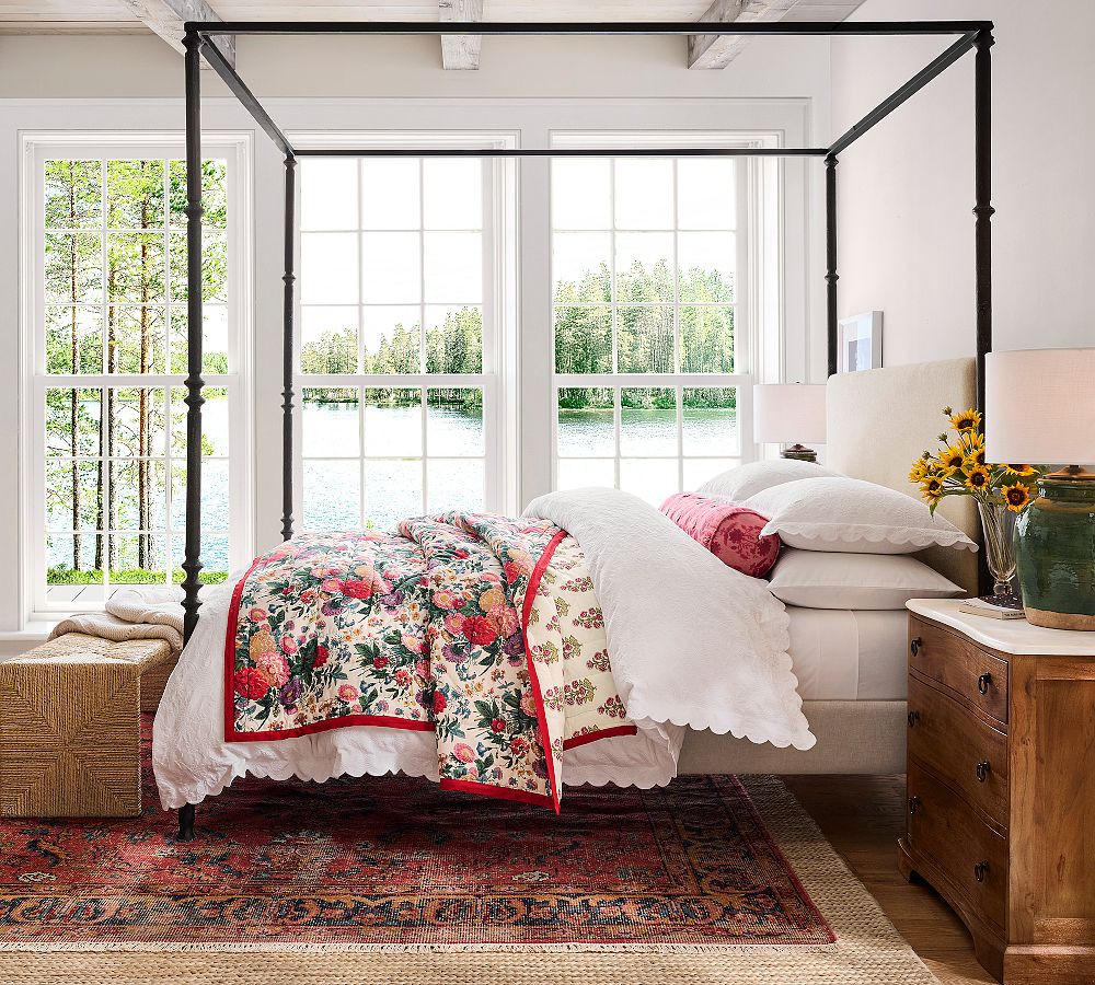 Margeaux Floral Reversible Quilt | Pottery Barn (US)