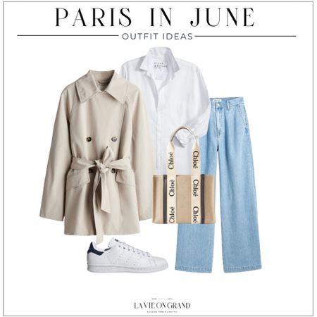 What To Wear In Paris
Travel Capsule 
Trench Coat
Wide Leg Denim
Sneakers
Button Down 

#LTKstyletip #LTKtravel #LTKover40