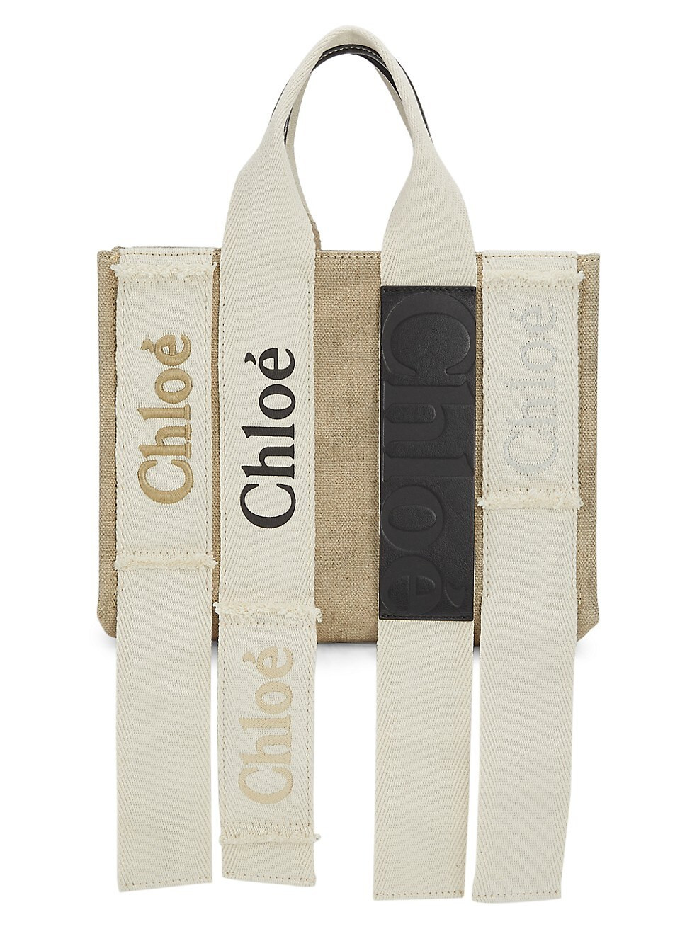 Chloé Small Crazy Woody Canvas Tote Bag | Saks Fifth Avenue