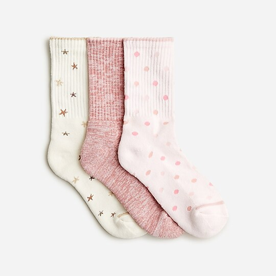 Girls' athletic socks three-pack | J. Crew US