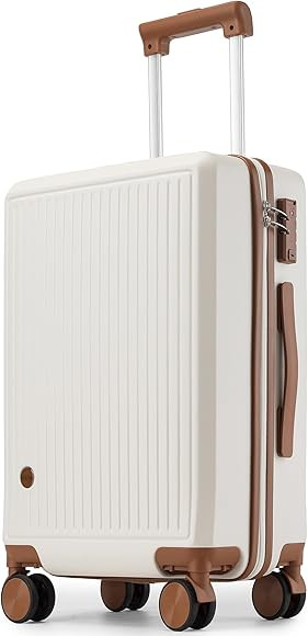 Carry on Luggage with Spinner Wheels, 22x14x9 Airline Approved Carry-on Suitcase, Small Hardside ... | Amazon (US)