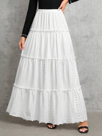 SHEIN Tall Schiffy-rock Mit Rüschenbesatz | SHEIN