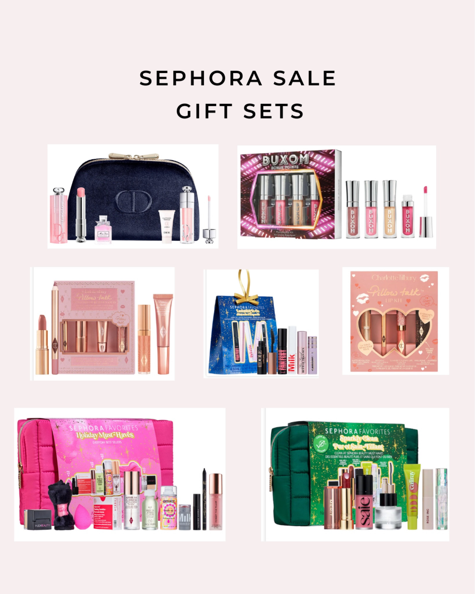 Sephora holiday gift sets

#LTKHolidaySale #LTKbeauty #LTKGiftGuide