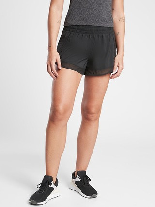 Mesh Racer Run Short 4" | Athleta